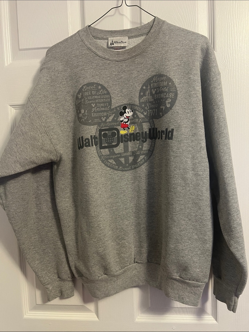 Disney WDW Disney Parks Gray Walt Disney World Mickey Crewneck Sweatshirt